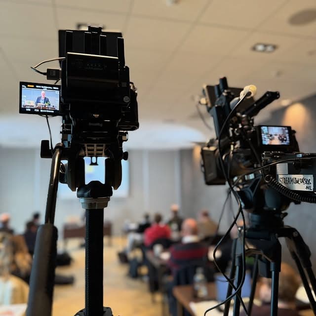 Professionele camera setup voor livestream opnames